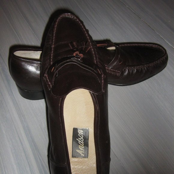 Andson Men's Loafers / Dress Shoes Dark Brown - Picture 1 of 5